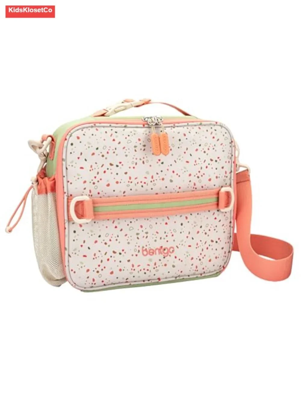 Kids Insulated Lunch Bag with Adjustable Strap, Water-Resistant, 2 Compartments